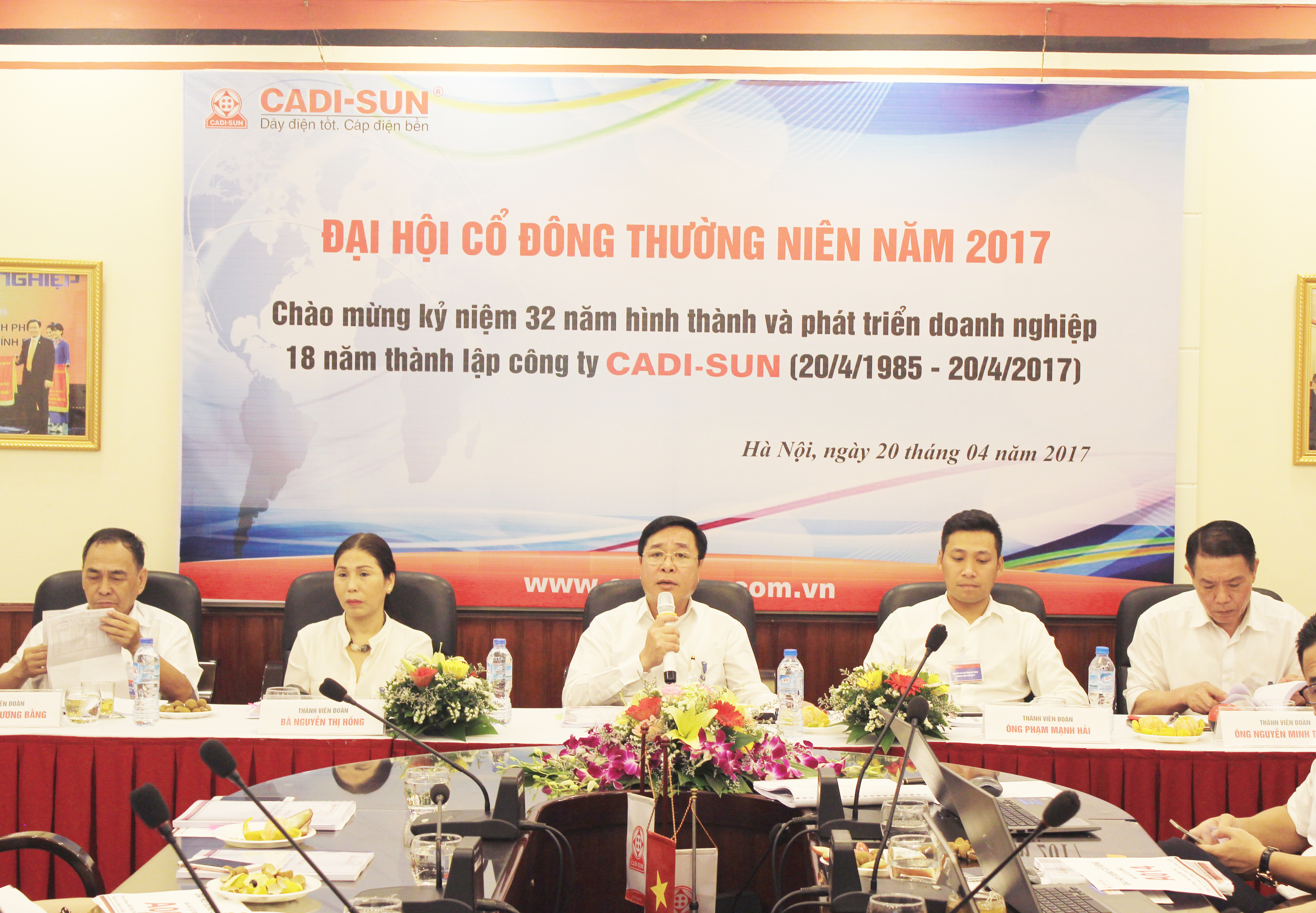 CADI-SUN tổ chức thành công Đại hội Cổ đông thường niên 2017