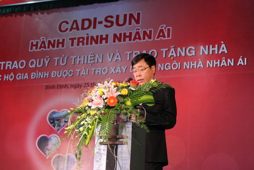 CADI-SUN trao tặng 5 nhà tình nghĩa tại tỉnh Bình Định