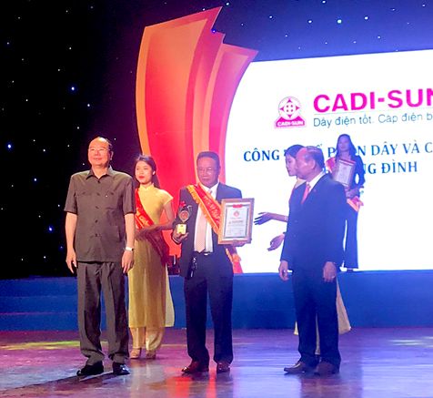 CADI-SUN - Gương mặt Top 10 Thương hiệu tín nhiệm – Sản phẩm, dịch vụ chất lượng cao 2018 và Sao Vàng Doanh nhân Đất Việt 2018