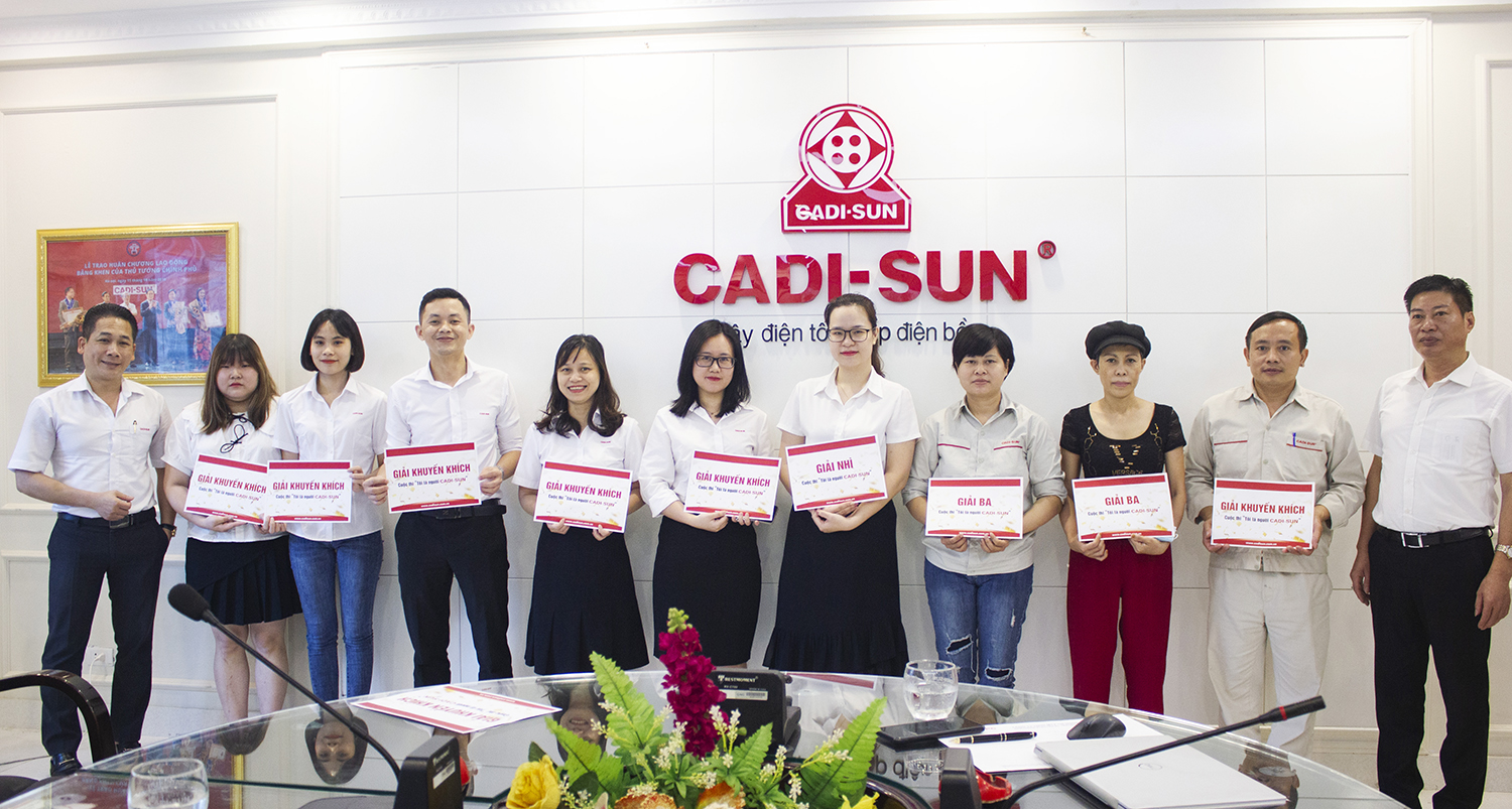 Người CADI-SUN nhận thưởng "Tôi là người CADI-SUN"