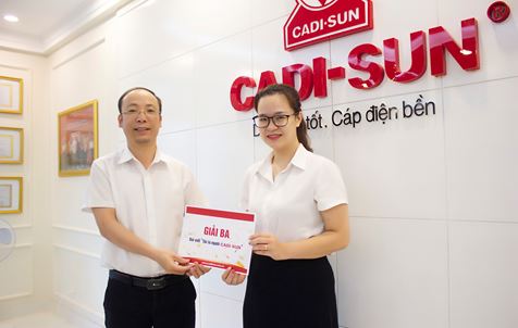 Người CADI-SUN nhận thưởng "Tôi là người CADI-SUN"