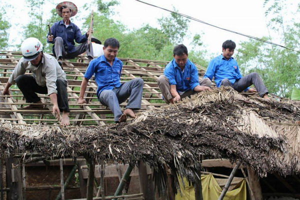 Hình ảnh xây nhà Nhân Ái CADI-SUN tại Quảng Ngãi