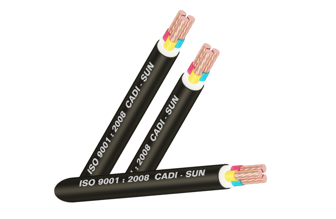 PVC insulated 3 cores copper cable- CVV 3x