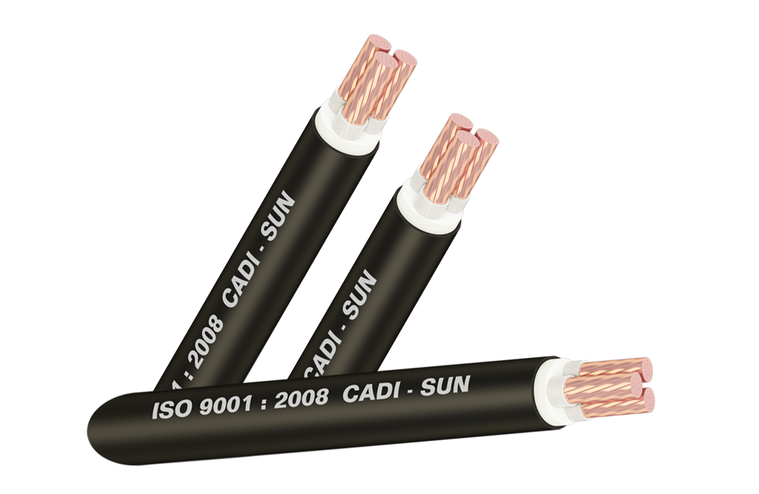 XLPE insulated 3cores copper cable CXV 3x